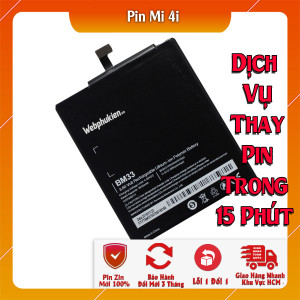 Pin Webphukien cho Xiaomi Mi 4i Mi4i  Việt Nam BM33 - 3120mAh 